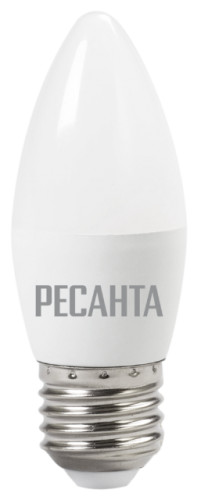 Лампа светодиодная РЕСАНТА LL-R-C37-6W-230-4K-E27